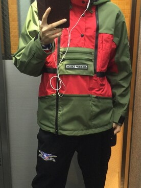 「緑」｜「アイテム（その他アウター）」を使った、makigusoさん（メンズ・176cm）の秋コーディネート