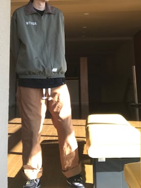 「WTAPS（ダブルタップス）のアイテム（ブルゾン）」を使った、makigusoさん（メンズ・176cm）の春コーディネート
