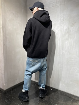 「Saturdays NYC（サタデーズ ニューヨークシティ ）のアイテム（パーカー）」を使った、utaさん（メンズ・168cm）の冬コーディネート
