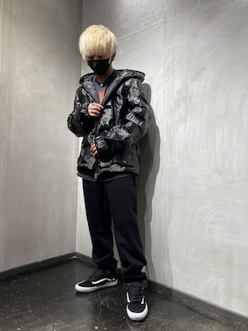 「muta（ムータ）のアイテム（ブルゾン）」を使った、utaさん（メンズ・168cm）の冬コーディネート