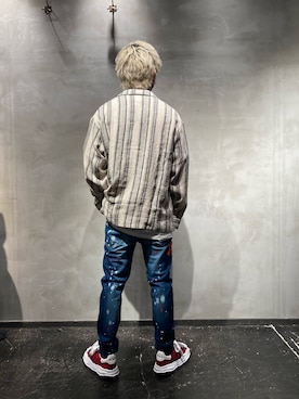 「ISAMU KATAYAMA BACKLASH（イサムカタヤマバックラッシュ）のアイテム（シャツ/ブラウス）」を使った、utaさん（メンズ・168cm）の春コーディネート
