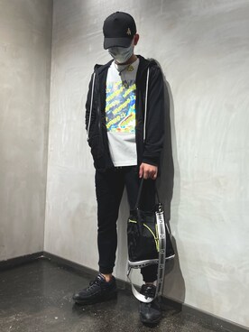 「STUD MUFFIN（スタッドマフィン）のアイテム（帽子）」を使った、utaさん（メンズ・168cm）の春コーディネート