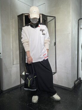 「NAISSANCE（ネサンス）のアイテム（トップス）」を使った、utaさん（メンズ・168cm）の春コーディネート