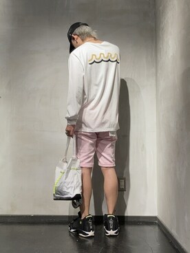 「muta（ムータ）のアイテム（帽子）」を使った、utaさん（メンズ・168cm）の春コーディネート