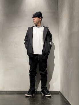 「B2nd」｜「アイテム（スウェットパンツ）」を使った、utaさん（メンズ・168cm）の冬コーディネート