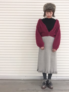 sanako_yoshidaさん（レディース・157cm）の冬コーディネート