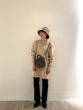 「BINDU（ビンドゥー）のアイテム」を使った、sanako_yoshidaさん（レディース・157cm）の秋コーディネート