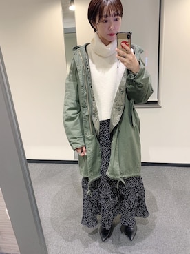 「mystic（ミスティック）のアイテム（ブルゾン）」を使った、sanako_yoshidaさん（レディース・157cm）の冬コーディネート