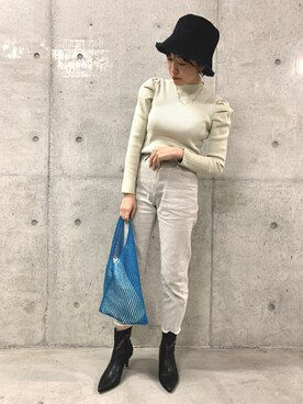 「Casselini（キャセリーニ）のアイテム（アクセサリー）」を使った、sanako_yoshidaさん（レディース・157cm）の冬コーディネート