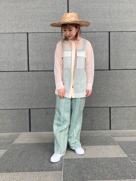 「PHILIPPE AUDIBERT（フィリップ オーディベール）の＜PHILIPPE AUDIBERT（フィリップオーディベール）＞メダルネックレス ∴（ネックレス）」を使った、福井（fukui）さん（レディース・159cm）の春コーディネート