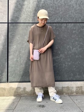 「RECOMMEND  ITEM STYLING」｜「アイテム（財布/小物）」を使った、福井（fukui）さん（レディース・159cm）の春コーディネート