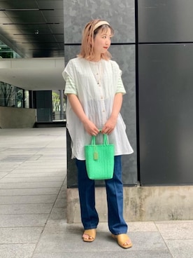 「TILLETT（ティレット）のアイテム」を使った、福井（fukui）さん（レディース・159cm）の春コーディネート