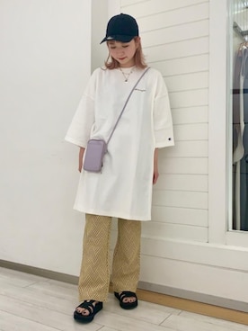 「RECOMMEND  ITEM STYLING」｜「アイテム（財布/小物）」を使った、福井（fukui）さん（レディース・159cm）の春コーディネート