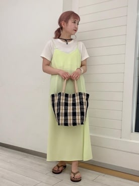 「THE NORTH FACE（ザノースフェイス）の＜THE NORTH FACE＞HIKE BLOOM ハット ◆（ハット）」を使った、福井（fukui）さん（レディース・159cm）の春コーディネート