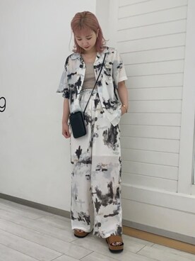 「RECOMMEND  ITEM STYLING」｜「アイテム（財布/小物）」を使った、福井（fukui）さん（レディース・159cm）の夏コーディネート