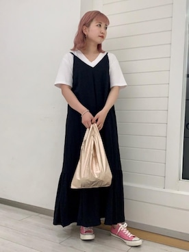 「RECOMMEND  ITEM STYLING」｜「アイテム（ワンピース/ドレス）」を使った、福井（fukui）さん（レディース・159cm）の夏コーディネート