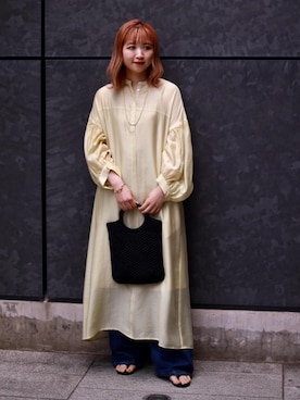 「RECOMMEND  ITEM STYLING」｜「アイテム（ワンピース/ドレス）」を使った、福井（fukui）さん（レディース・159cm）の夏コーディネート