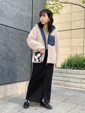 「Tシャツ/カットソー」｜「アイテム（財布/小物）」を使った、福井（fukui）さん（レディース・159cm）の秋コーディネート