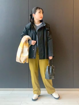 「RECOMMEND  ITEM STYLING」｜「アイテム（その他アウター）」を使った、福井（fukui）さん（レディース・159cm）の秋コーディネート