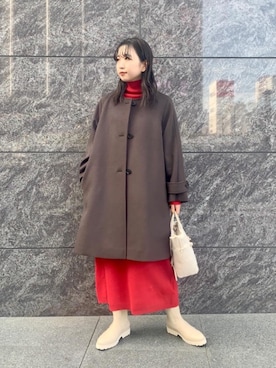 「RECOMMEND  ITEM STYLING」｜「アイテム（ワンピース/ドレス）」を使った、福井（fukui）さん（レディース・159cm）の秋コーディネート