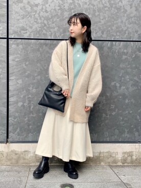 「RECOMMEND  ITEM STYLING」｜「アイテム（スウェット）」を使った、福井（fukui）さん（レディース・159cm）の秋コーディネート