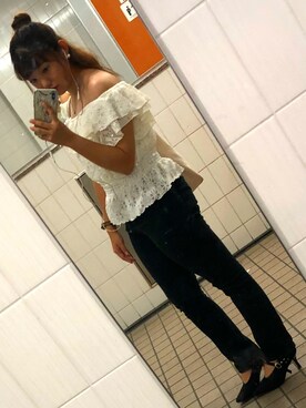 「#オフショル」｜Misato さん（レディース・151cm）の秋コーディネート