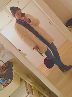 「Right-on（ライトオン）のアイテム（ブーツ）」を使った、PoPoさん（レディース・152cm）の春コーディネート