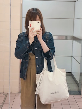 「frames RAY CASSIN（フレームスレイカズン）のアイテム（オールインワン・サロペット）」を使った、Maicham♥︎︎∗︎*ﾟさん（レディース・163cm）の春コーディネート