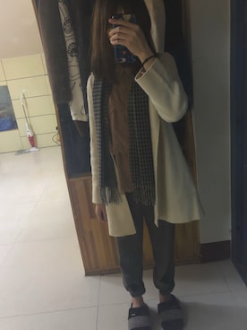 「H&M（エイチ・アンド・エム）のアイテム（ピーコート）」を使った、极品花猪fly さん（レディース・168cm）の春コーディネート