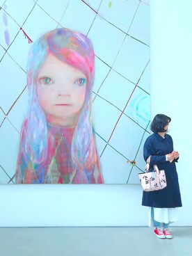 「お出掛けコーデ」｜「アイテム（トレンチコート）」を使った、Ice bear hartさん（レディース・151cm）の春コーディネート