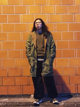 「TRAN泉（トラン）のアイテム」を使った、吳俊儒さん（メンズ・180cm）の春コーディネート