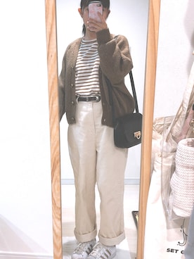 「adidas（アディダス）のスーパースター［SUPERSTAR］アディダスオリジナルス（スニーカー）」を使った、ぶぱみさん（レディース・150cm）の秋コーディネート