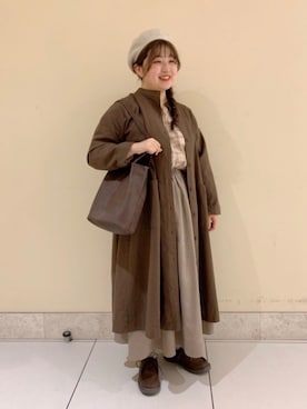 「TSUHARU by Samansa Mos2（ツハルバイサマンサモスモス）のアイテム（帽子）」を使った、ｍｉｉさん（レディース・152cm）の秋コーディネート