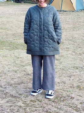 「CONVERSE TOKYO（コンバーストウキョウ）のアイテム（ジャケット/アウター）」を使った、かんみさん（レディース・163cm）の冬コーディネート