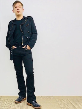 「DOLCE&GABBANA（ドルチェアンドガッバーナ）のアイテム（Tシャツ/カットソー）」を使った、yasuさん（メンズ・174cm）の秋コーディネート