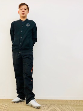 「F.C.R.B.（エフシーアールビー）のアイテム（ブルゾン）」を使った、yasuさん（メンズ・174cm）の冬コーディネート