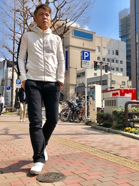 「トラックジャケット」｜yasuさん（メンズ・174cm・40代）の冬コーディネート