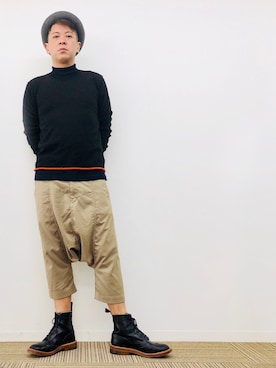 「トリッカーズ」｜「アイテム（帽子）」を使った、yasuさん（メンズ・174cm）の春コーディネート