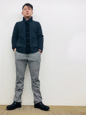 「JUNYA WATANABE MAN（ジュンヤワタナベマン）のアイテム（ニット/セーター）」を使った、yasuさん（メンズ・174cm）の春コーディネート