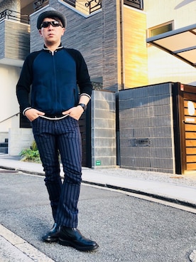 「トリッカーズ」｜「アイテム（帽子）」を使った、yasuさん（メンズ・174cm）の春コーディネート