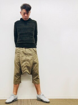 「JUNYA WATANABE MAN（ジュンヤワタナベマン）のアイテム（ニット/セーター）」を使った、yasuさん（メンズ・174cm）の春コーディネート