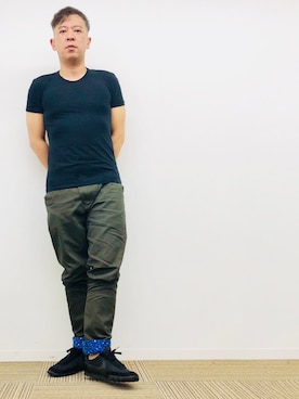 「DOLCE&GABBANA（ドルチェアンドガッバーナ）のアイテム（Tシャツ/カットソー）」を使った、yasuさん（メンズ・174cm）の夏コーディネート