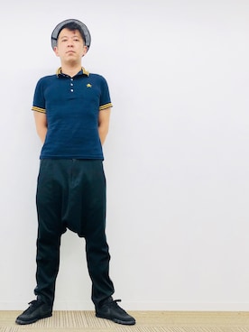 「JUNYA WATANABE MAN（ジュンヤワタナベマン）のアイテム（帽子）」を使った、yasuさん（メンズ・174cm）の夏コーディネート