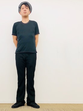 「JUNYA WATANABE MAN（ジュンヤワタナベマン）のアイテム（帽子）」を使った、yasuさん（メンズ・174cm）の夏コーディネート