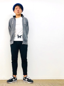 「JUNYA WATANABE MAN（ジュンヤワタナベマン）のアイテム（帽子）」を使った、yasuさん（メンズ・174cm）の秋コーディネート