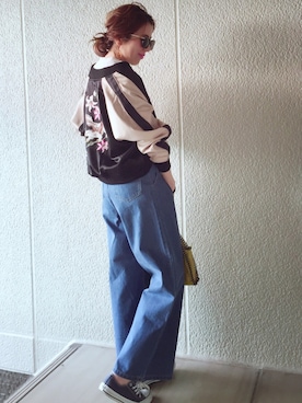 「EVRIS（エヴリス）のアイテム（ジャケット/アウター）」を使った、MISATO さん（レディース・161cm）の冬コーディネート