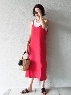 「海スタイル」｜MISATO さん（レディース・161cm）の夏コーディネート
