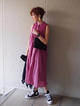 「niko and...（ニコアンド）のアイテム（ジャケット/アウター）」を使った、MISATO さん（レディース・161cm）の春コーディネート