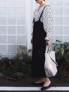 「mysoen（マイソエン）のアイテム」を使った、MISATO さん（レディース・161cm）の秋コーディネート