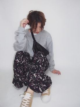 「MKT（エムケーティー）のアイテム（トップス）」を使った、MISATO さん（レディース・161cm）の秋コーディネート